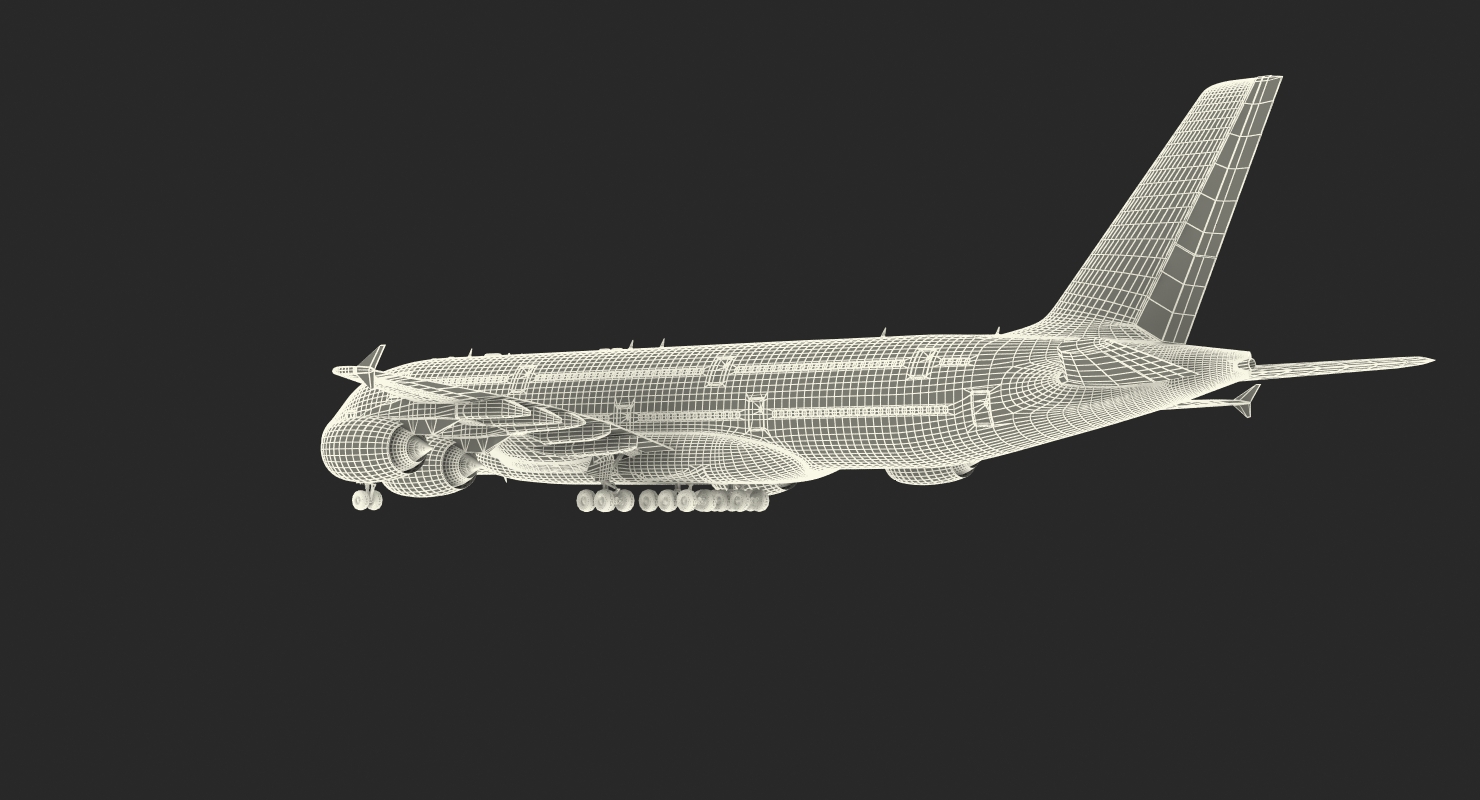 Airbus A380 1000 Air France 3D